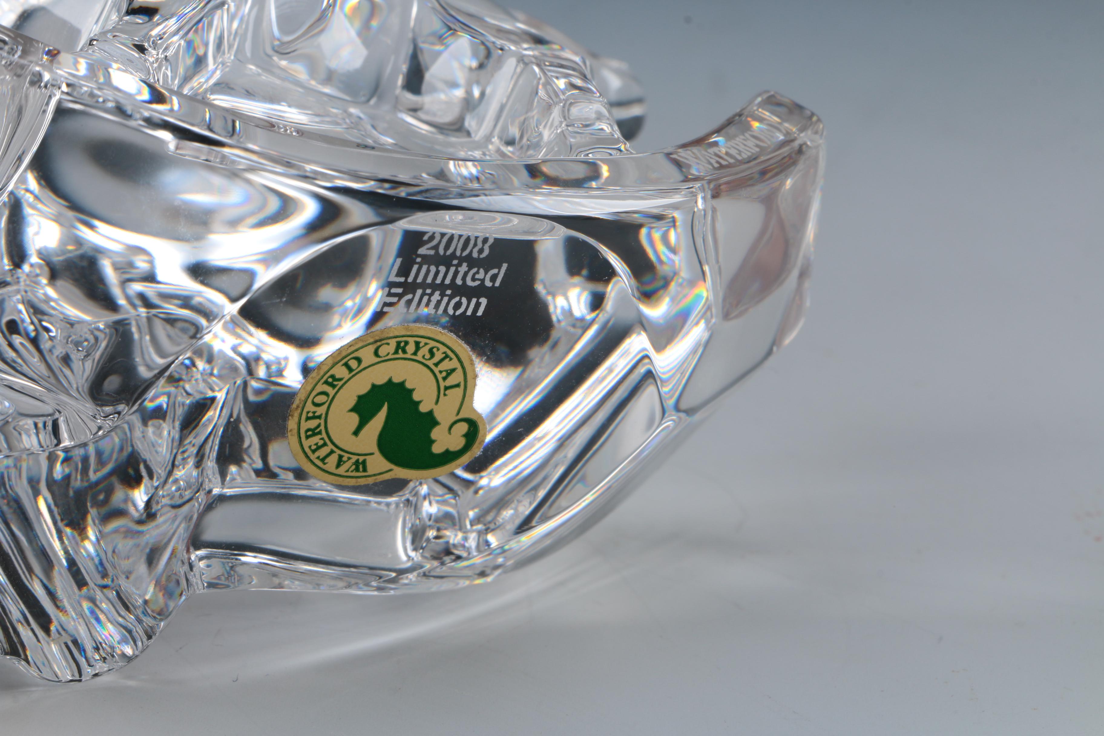 Waterford Crystal Rocking Horse and Nutcracker Figurine