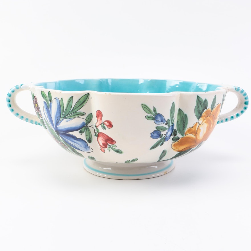 Hand-Painted Ceramic Bowl Made in Italy