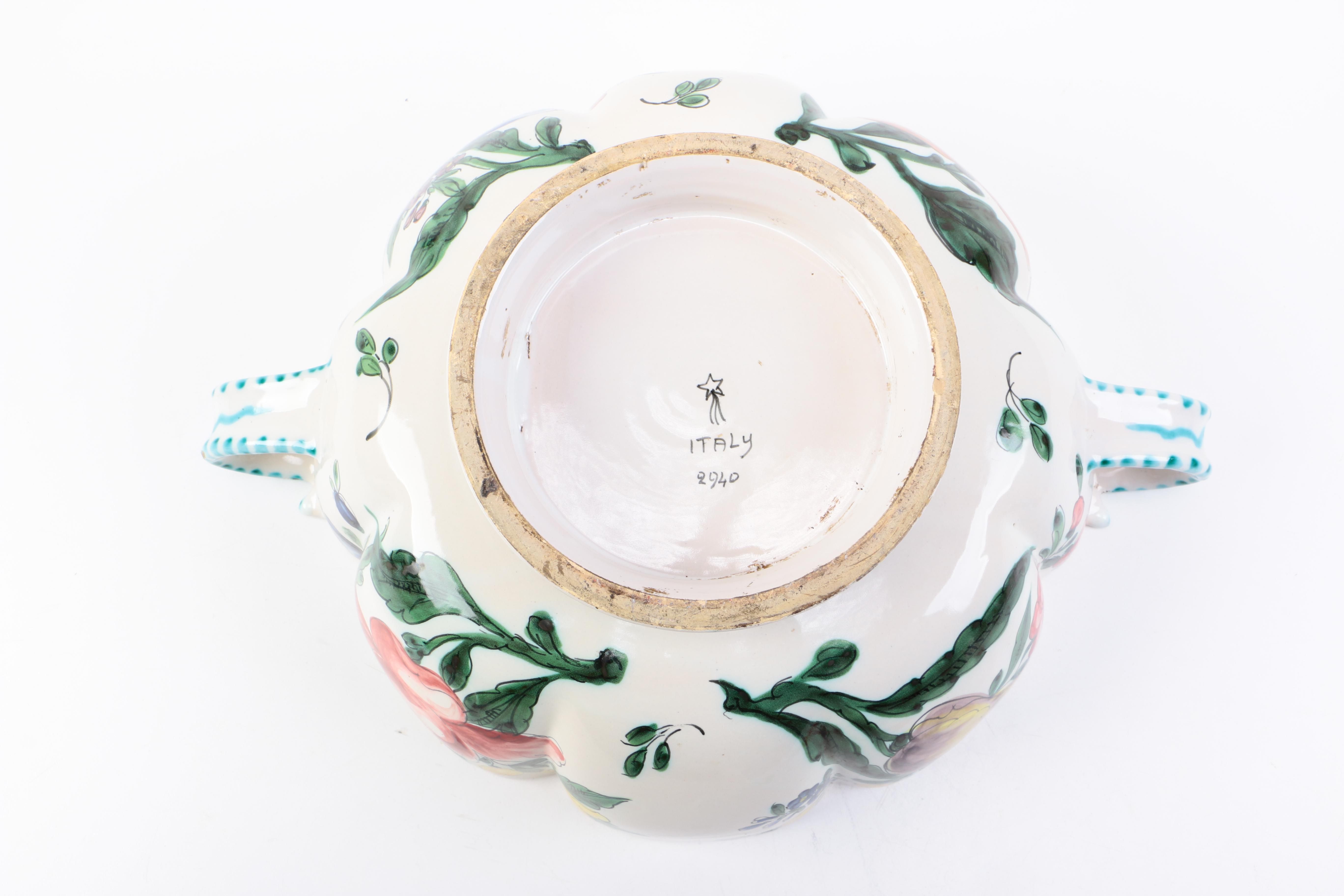 Hand-Painted Ceramic Bowl Made in Italy