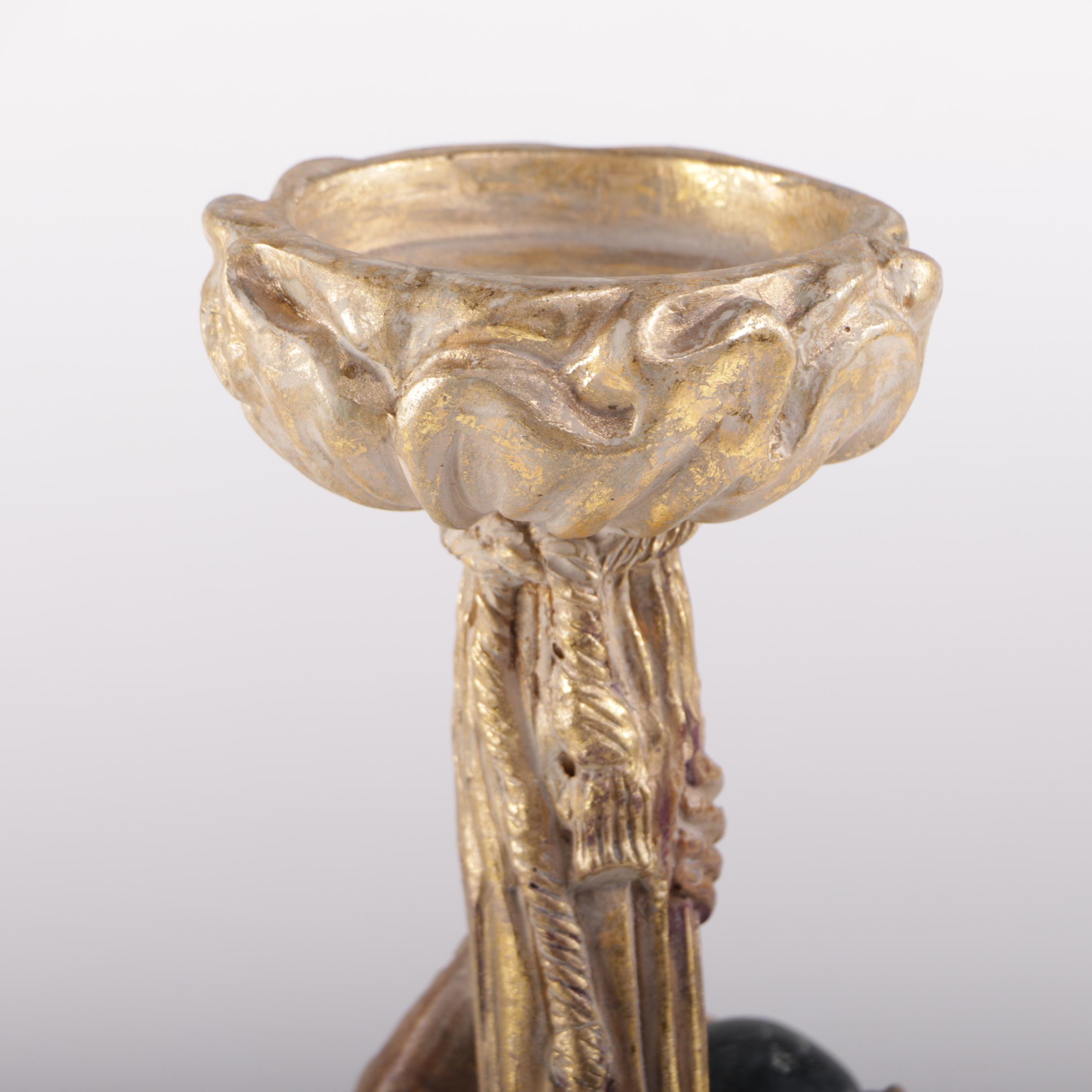 Wooden Monkey Pedestal Candle Holder