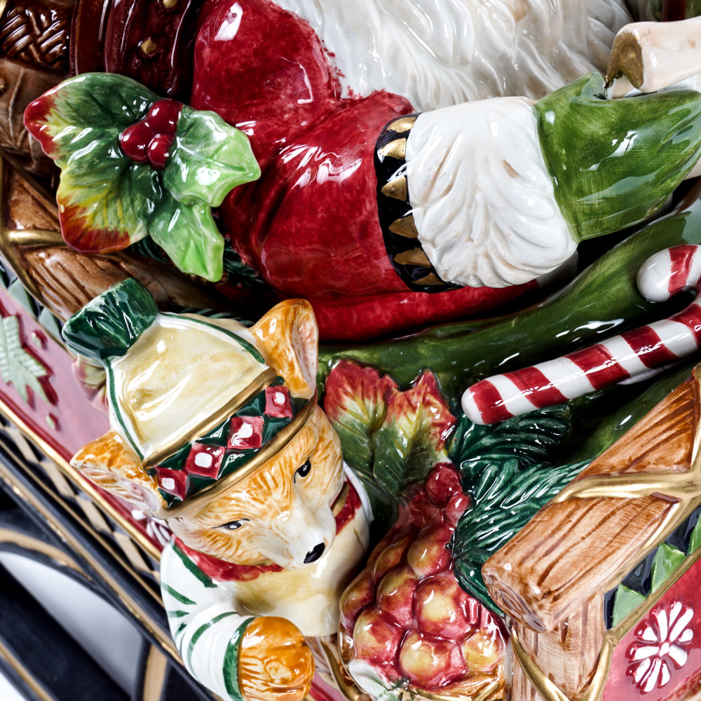 Fitz and Floyd Santa's Sleigh Cookie Jar