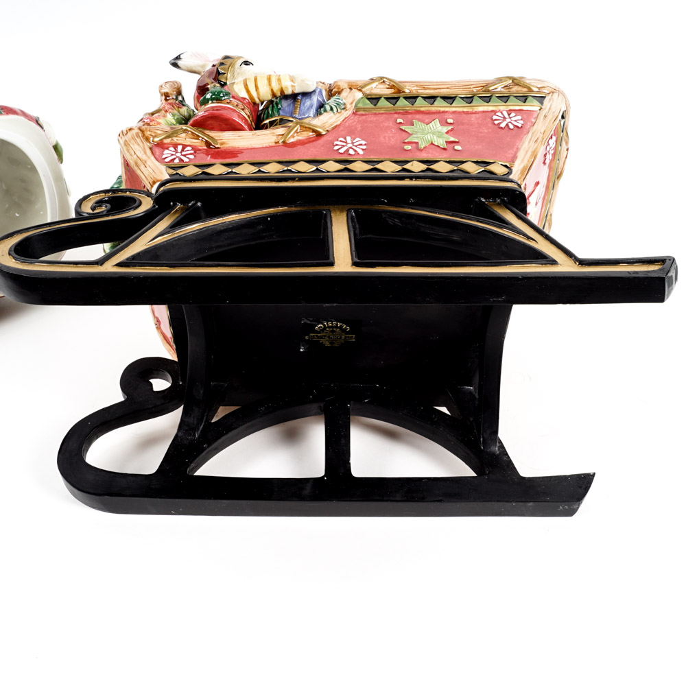 Fitz and Floyd Santa's Sleigh Cookie Jar