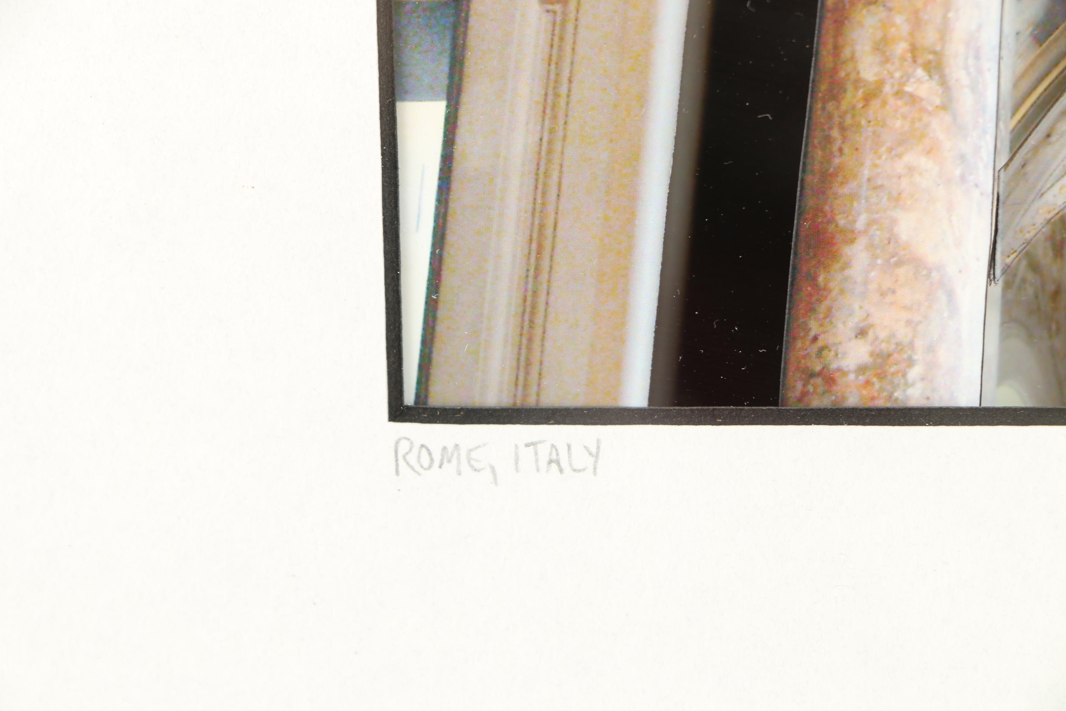 Signed Giclee 3-D Collage "Rome, Italy"