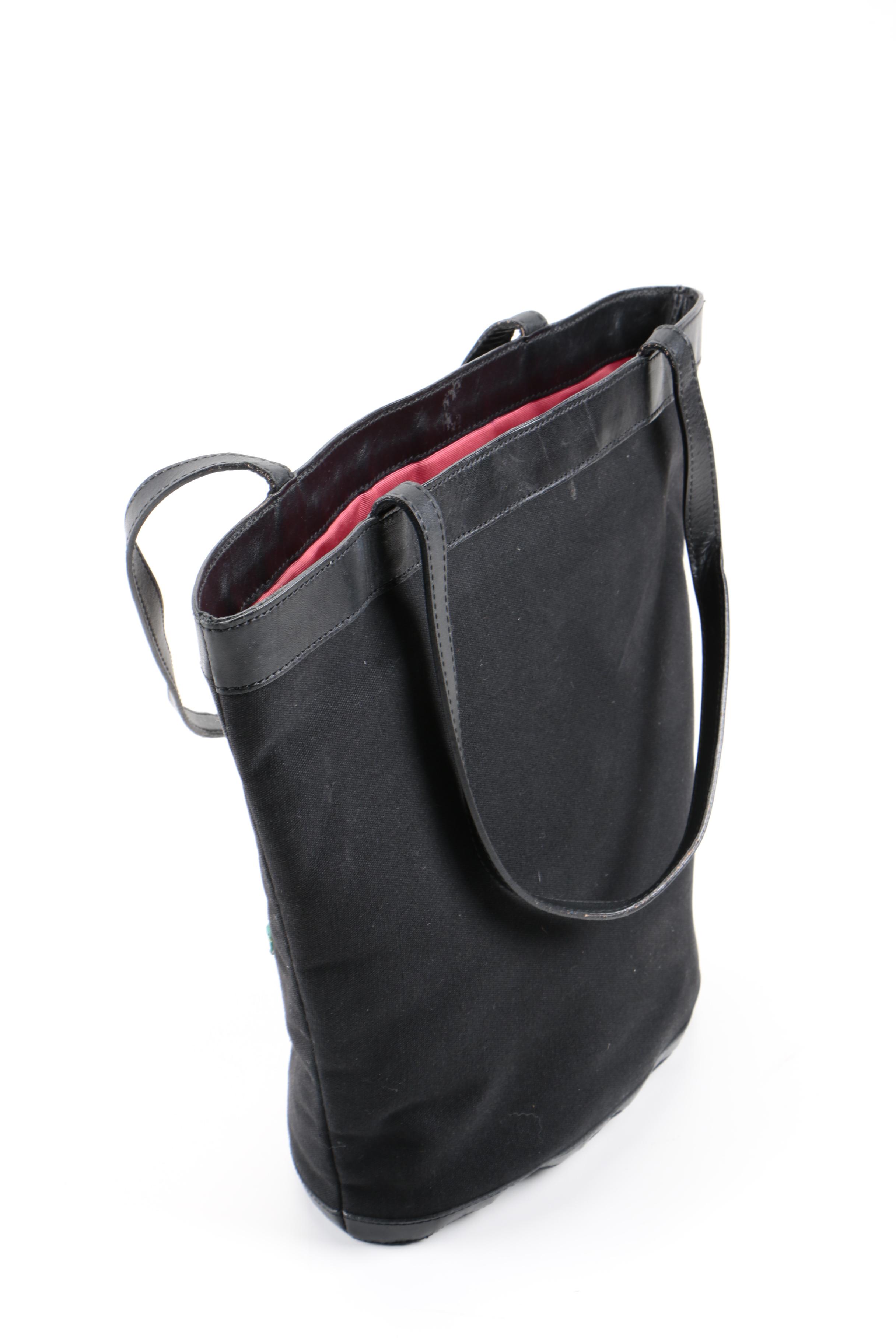 Moschino Floral Rhinestone Bucket Bag