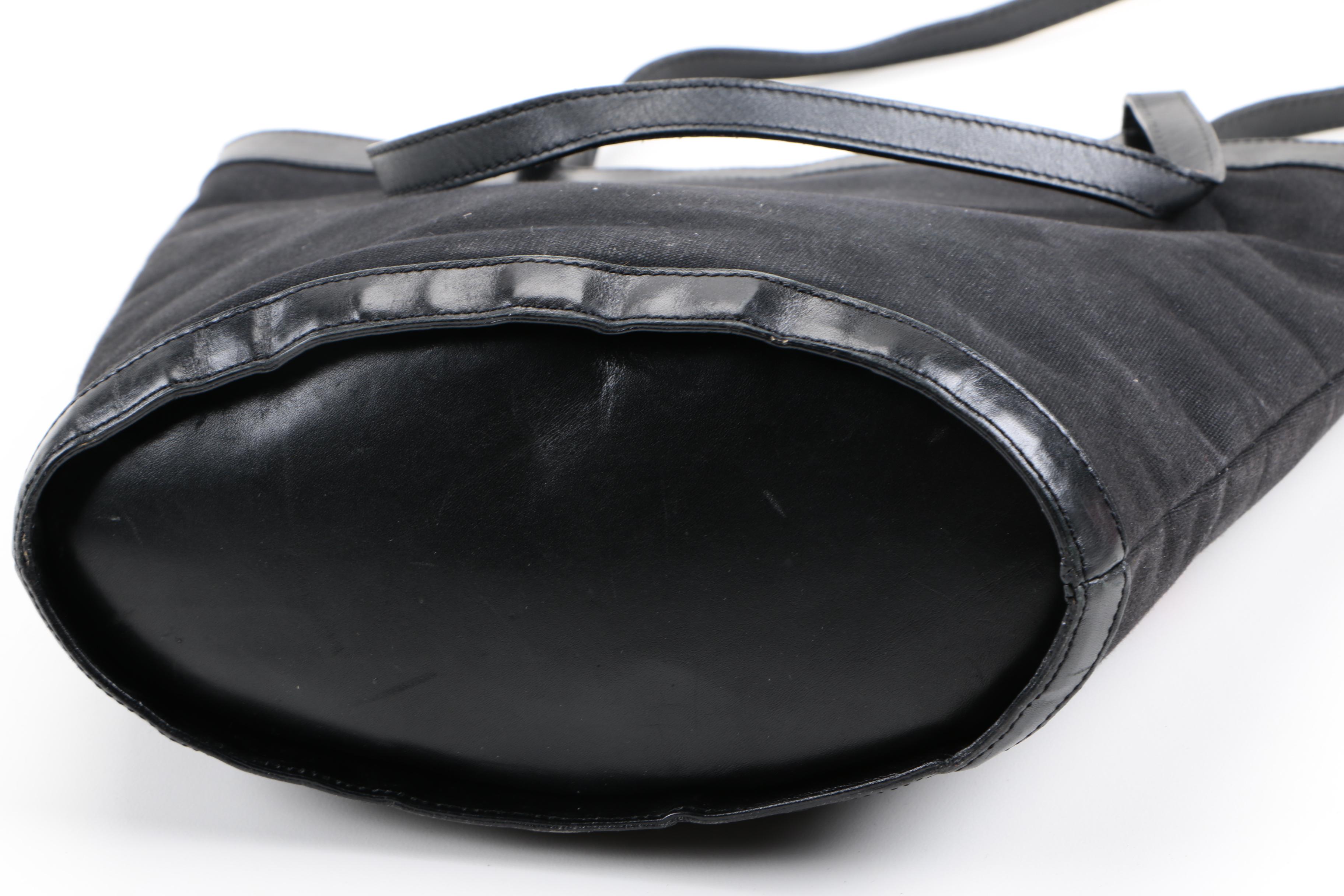 Moschino Floral Rhinestone Bucket Bag