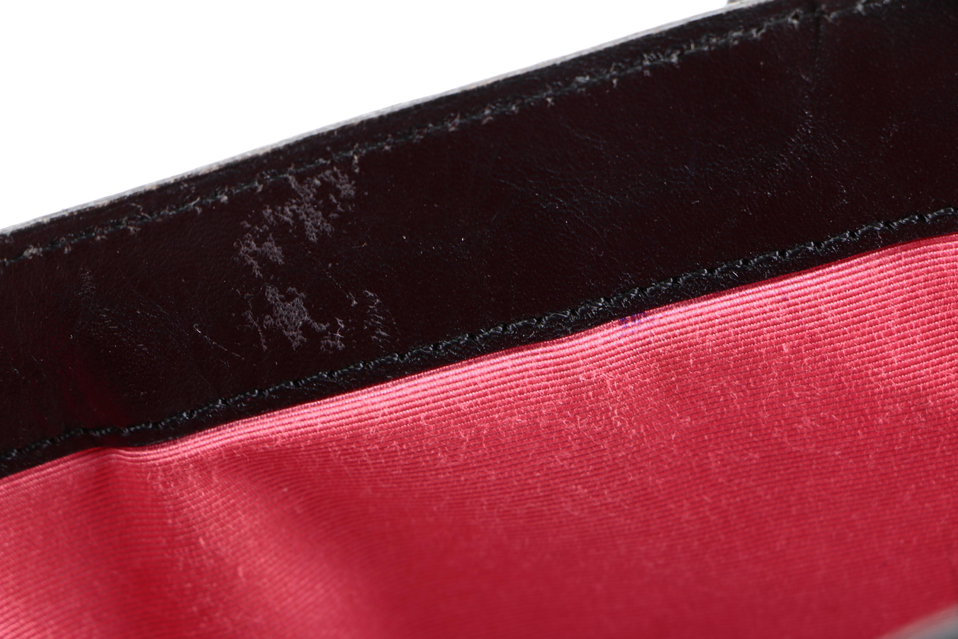 Moschino Floral Rhinestone Bucket Bag