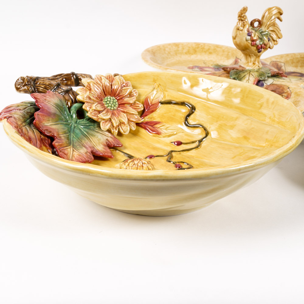 Fitz and Floyd Harvest Themed Ceramics