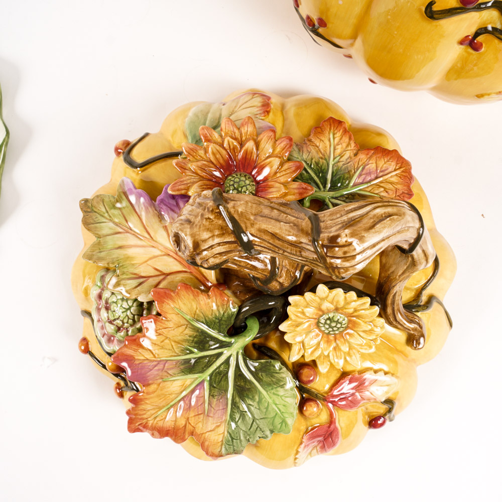 Fitz and Floyd Harvest Themed Ceramics