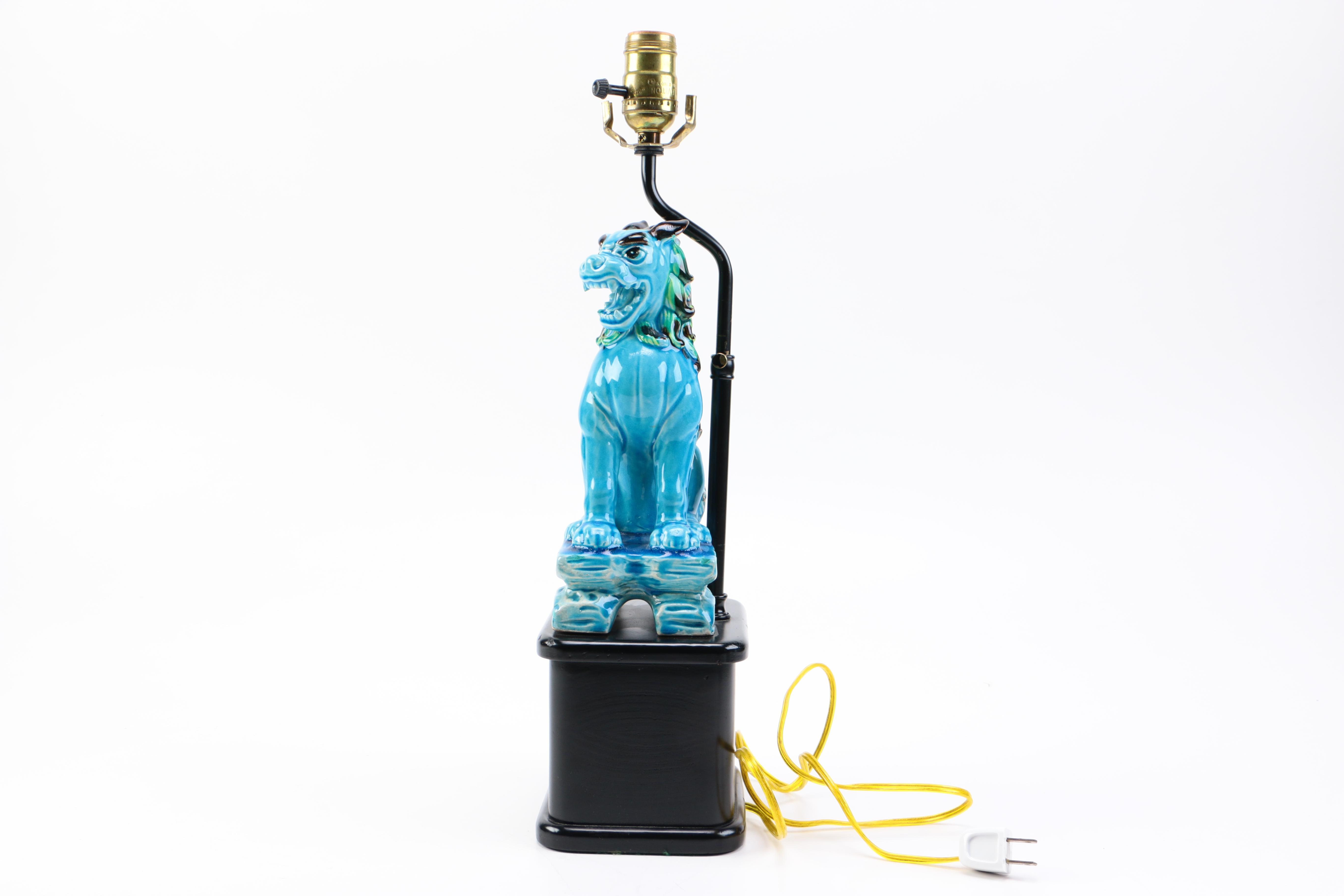 Guardian Lion Ceramic Table Lamps