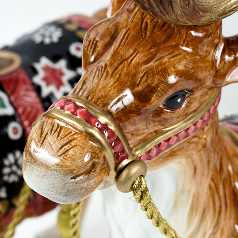 Fitz and Floyd Reindeer Taper Candle Holders