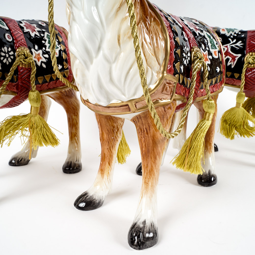 Fitz and Floyd Reindeer Taper Candle Holders