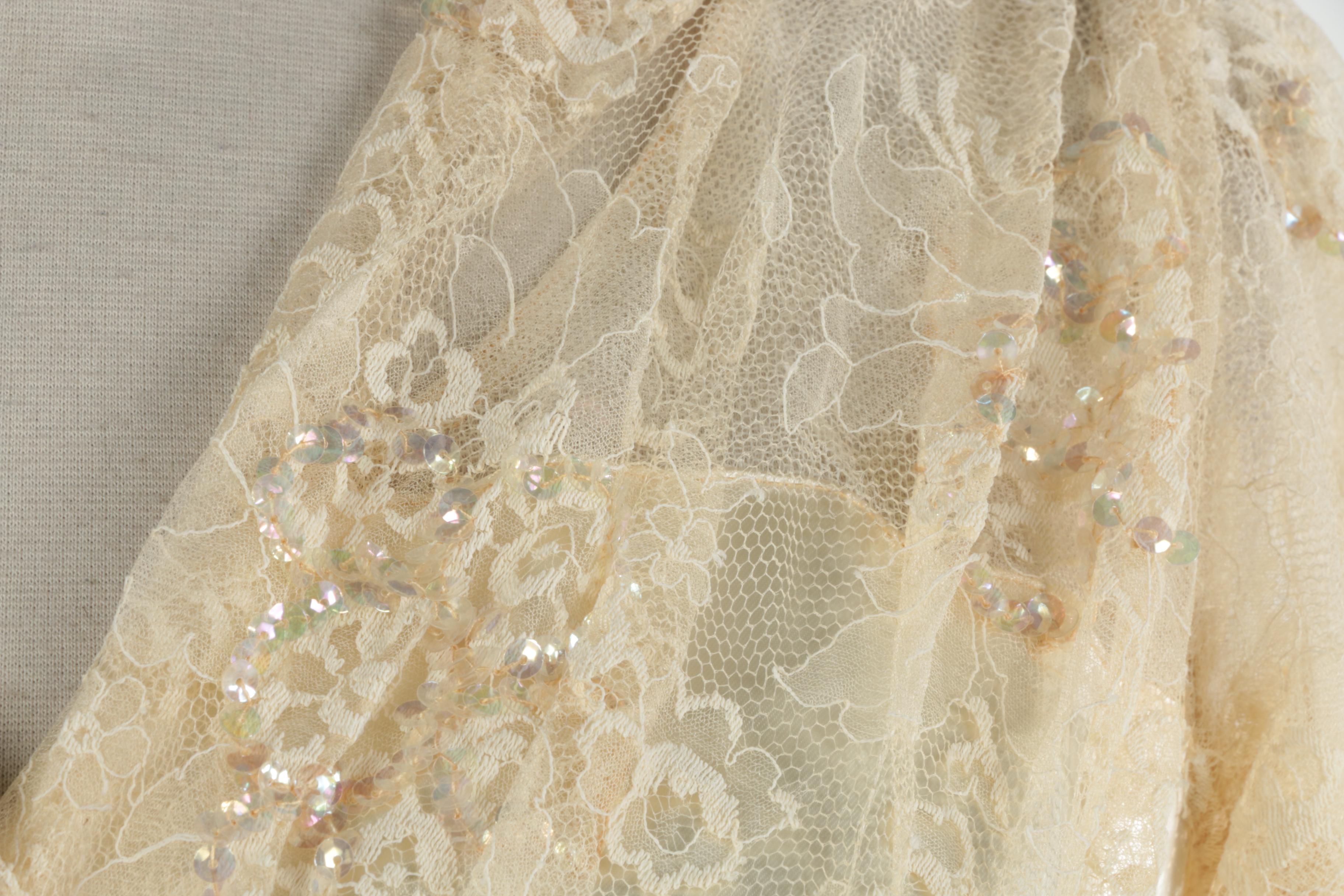 Circa 1950s Vintage Wedding Dress