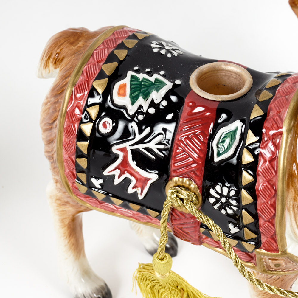 Fitz and Floyd Reindeer Taper Candle Holders