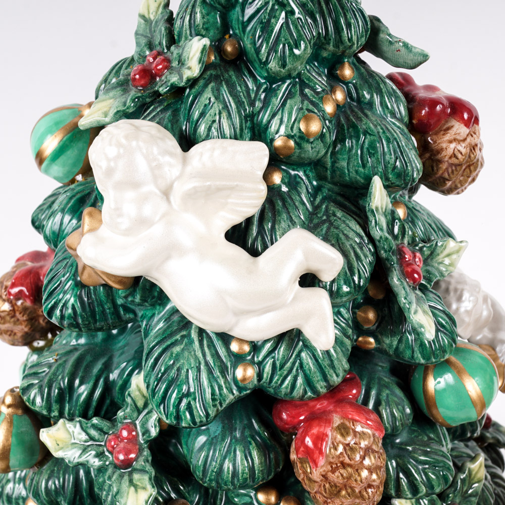 Fitz and Floyd Classics Christmas Tree and Reindeer