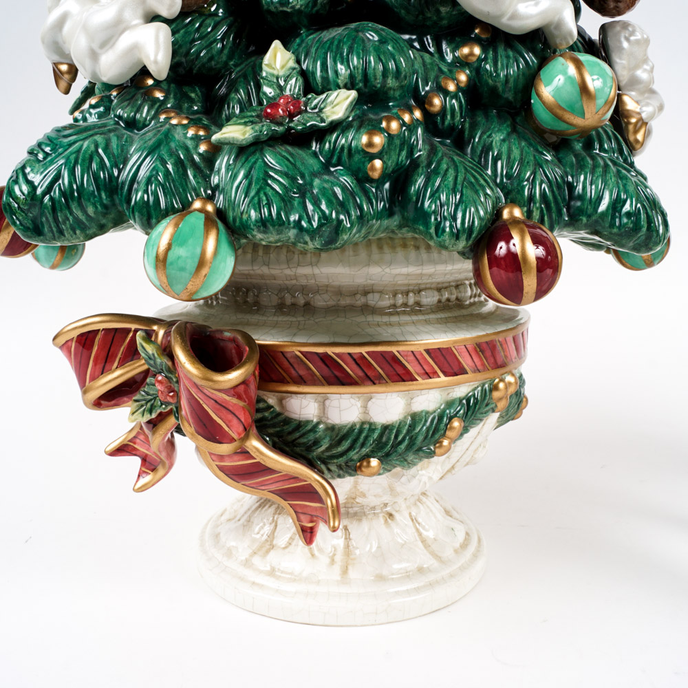 Fitz and Floyd Classics Christmas Tree and Reindeer