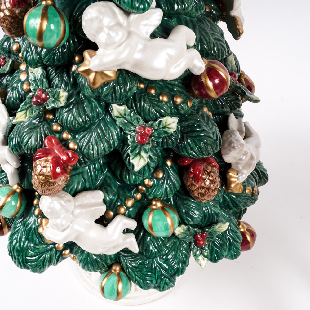 Fitz and Floyd Classics Christmas Tree and Reindeer