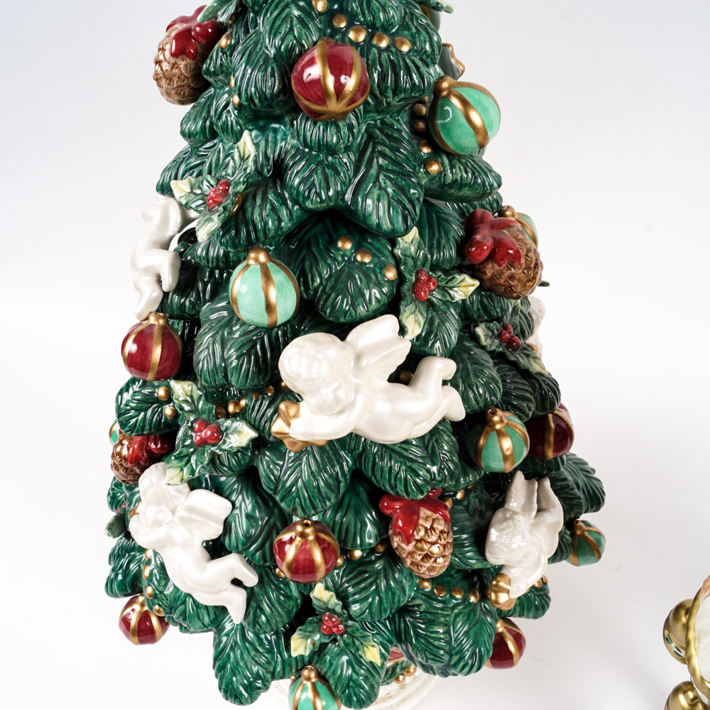 Fitz and Floyd Classics Christmas Tree and Reindeer