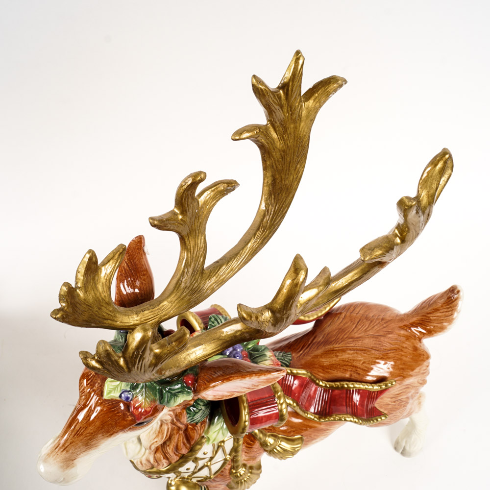 Fitz and Floyd Classics Christmas Tree and Reindeer