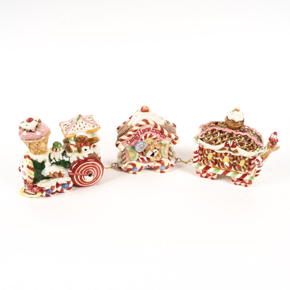 Fitz and Floyd Ceramic Candy Lane Express