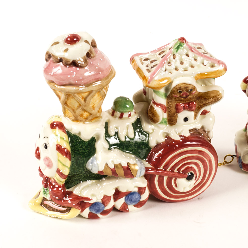 Fitz and Floyd Ceramic Candy Lane Express