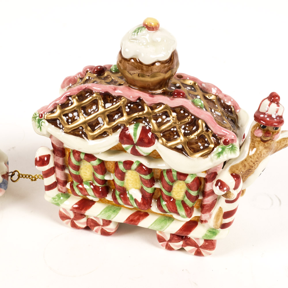 Fitz and Floyd Ceramic Candy Lane Express