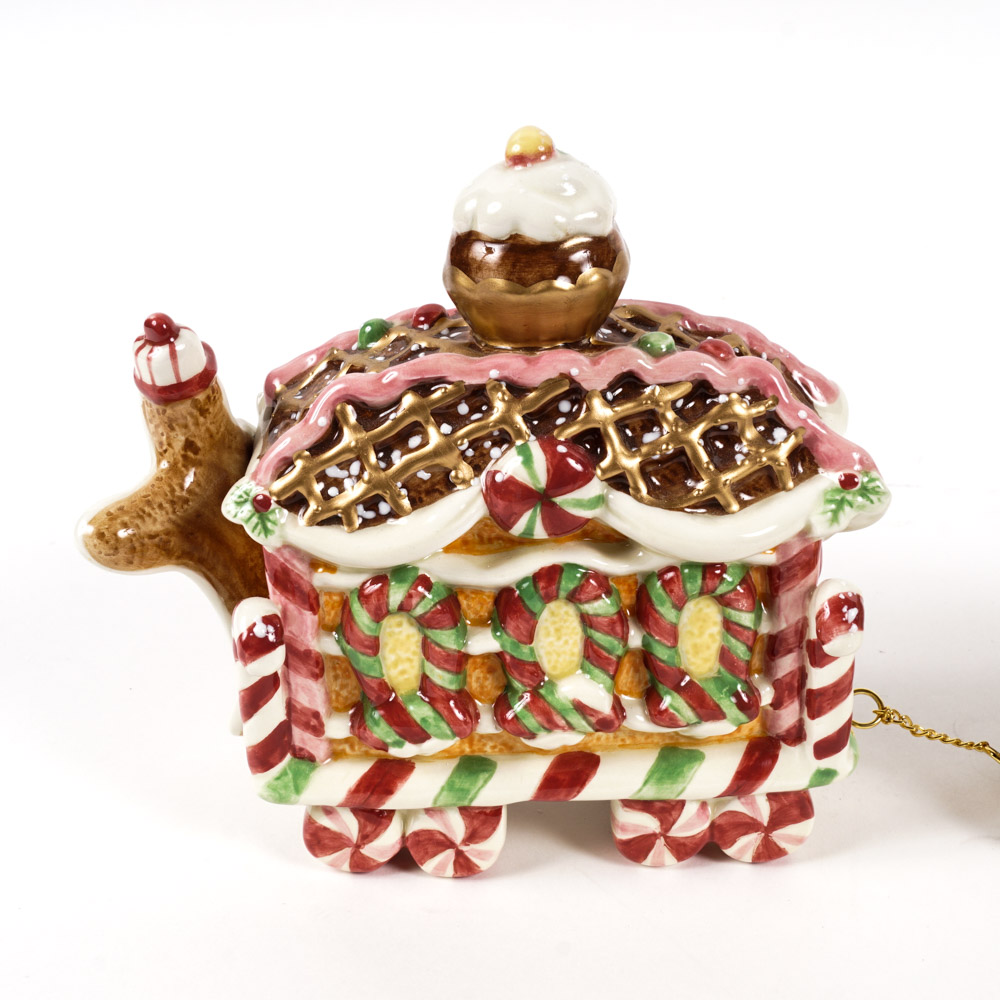 Fitz and Floyd Ceramic Candy Lane Express