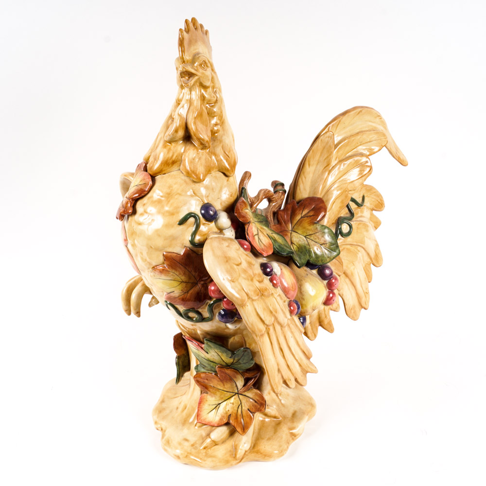 Fitz and Floyd "Tuscan Villa" Rooster Statue