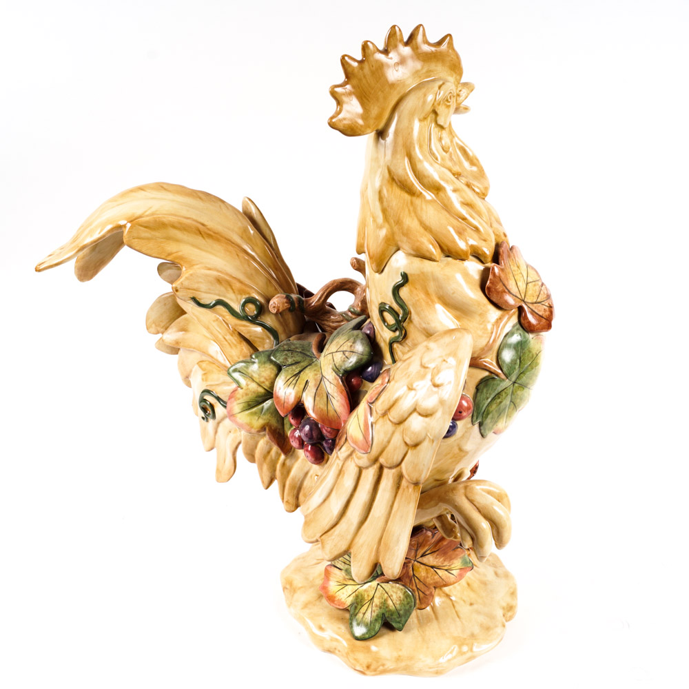 Fitz and Floyd "Tuscan Villa" Rooster Statue