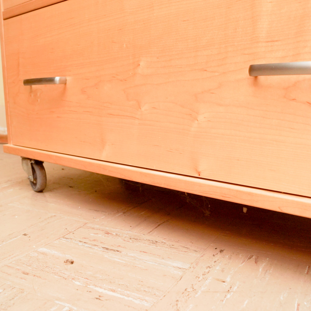 Rolling Two-Drawer File Cabinet
