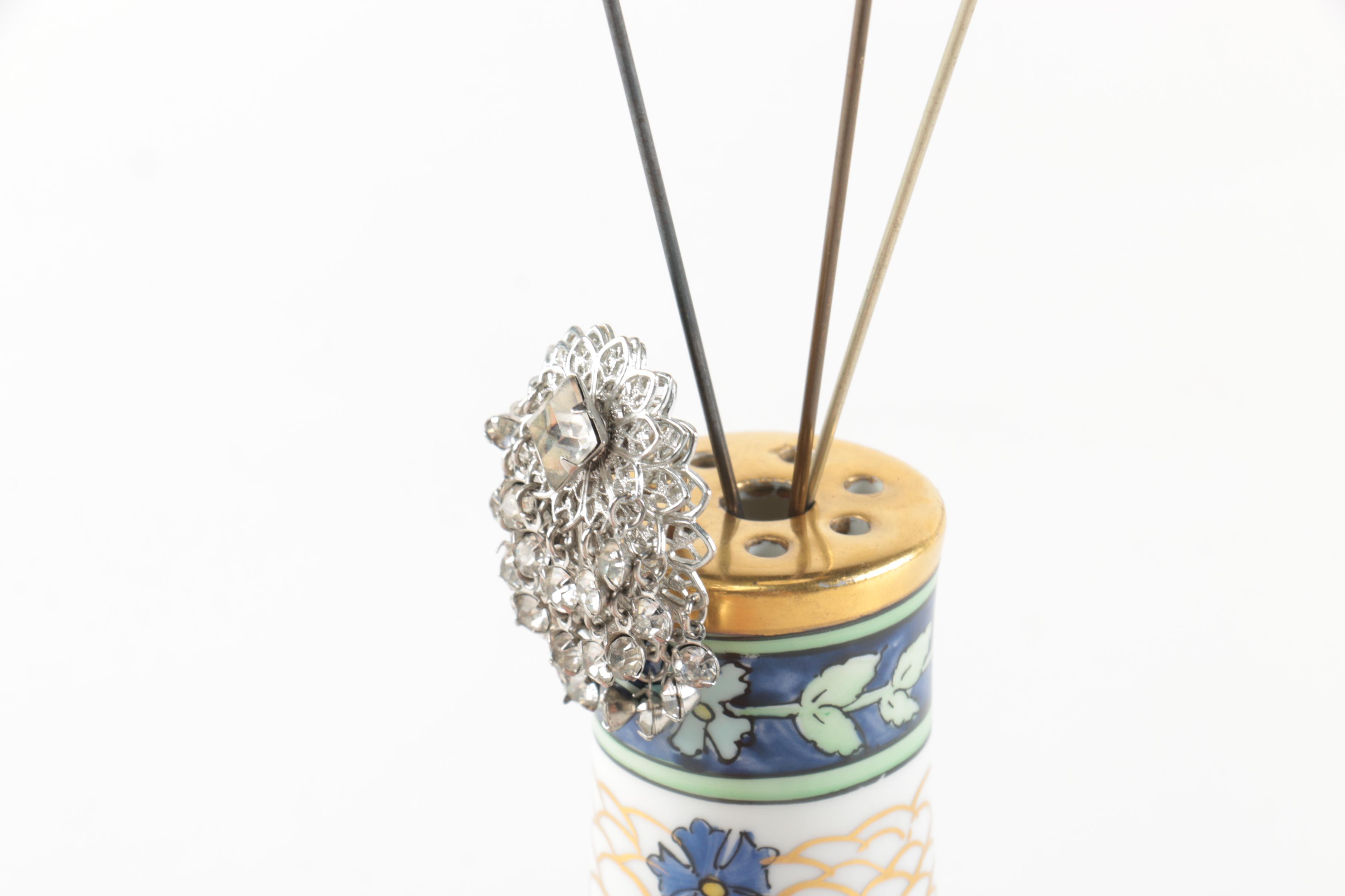 Limoges Hair Pin Holder