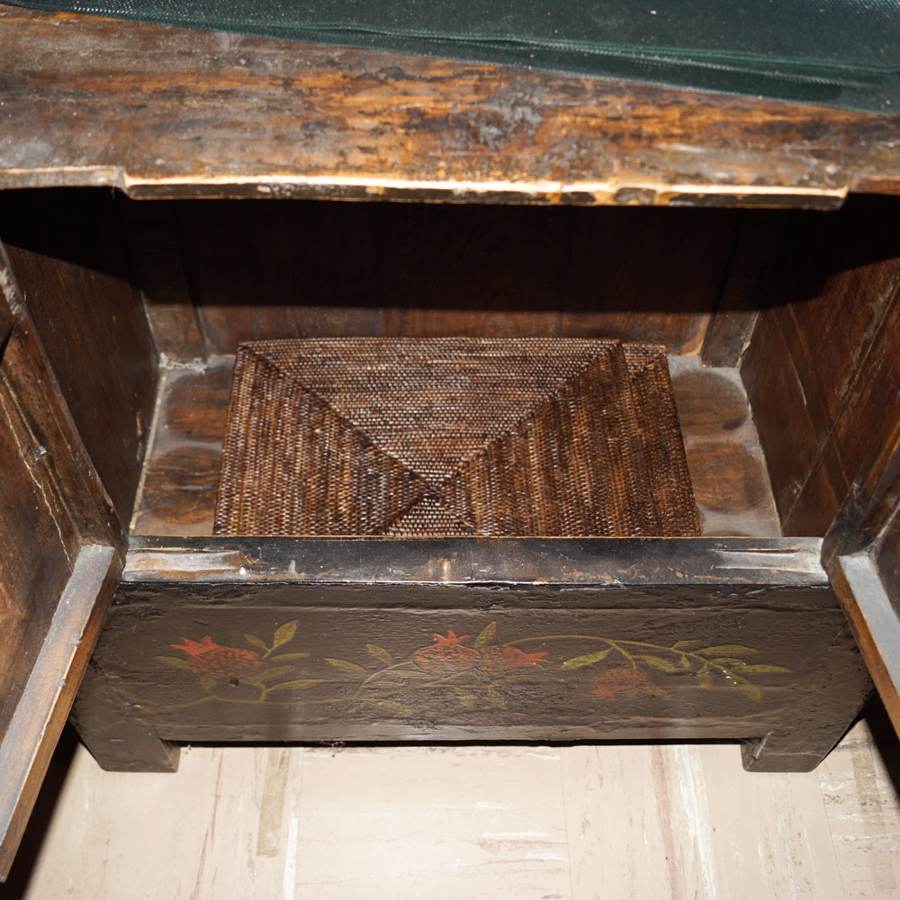 Chinese-Style Lacquered Wood Cabinet