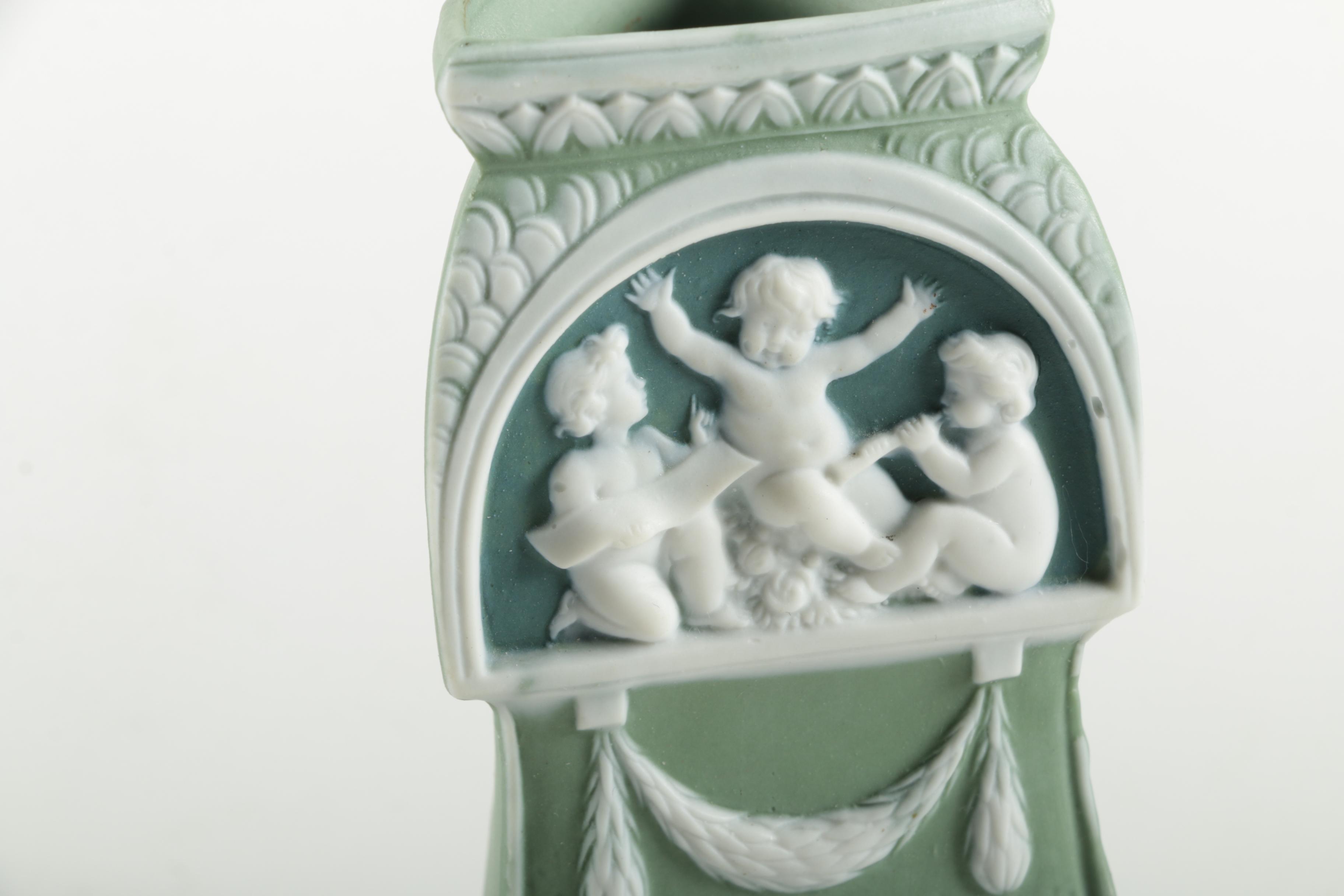 Victorian Cameo Vases