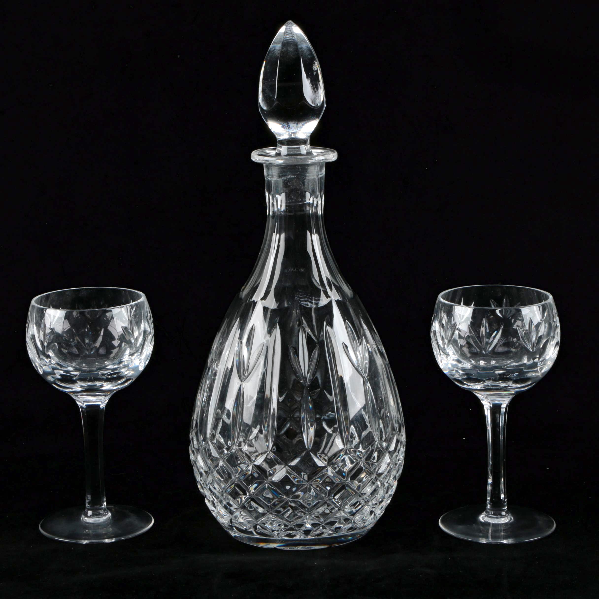 Crystal Decanter with Glasses