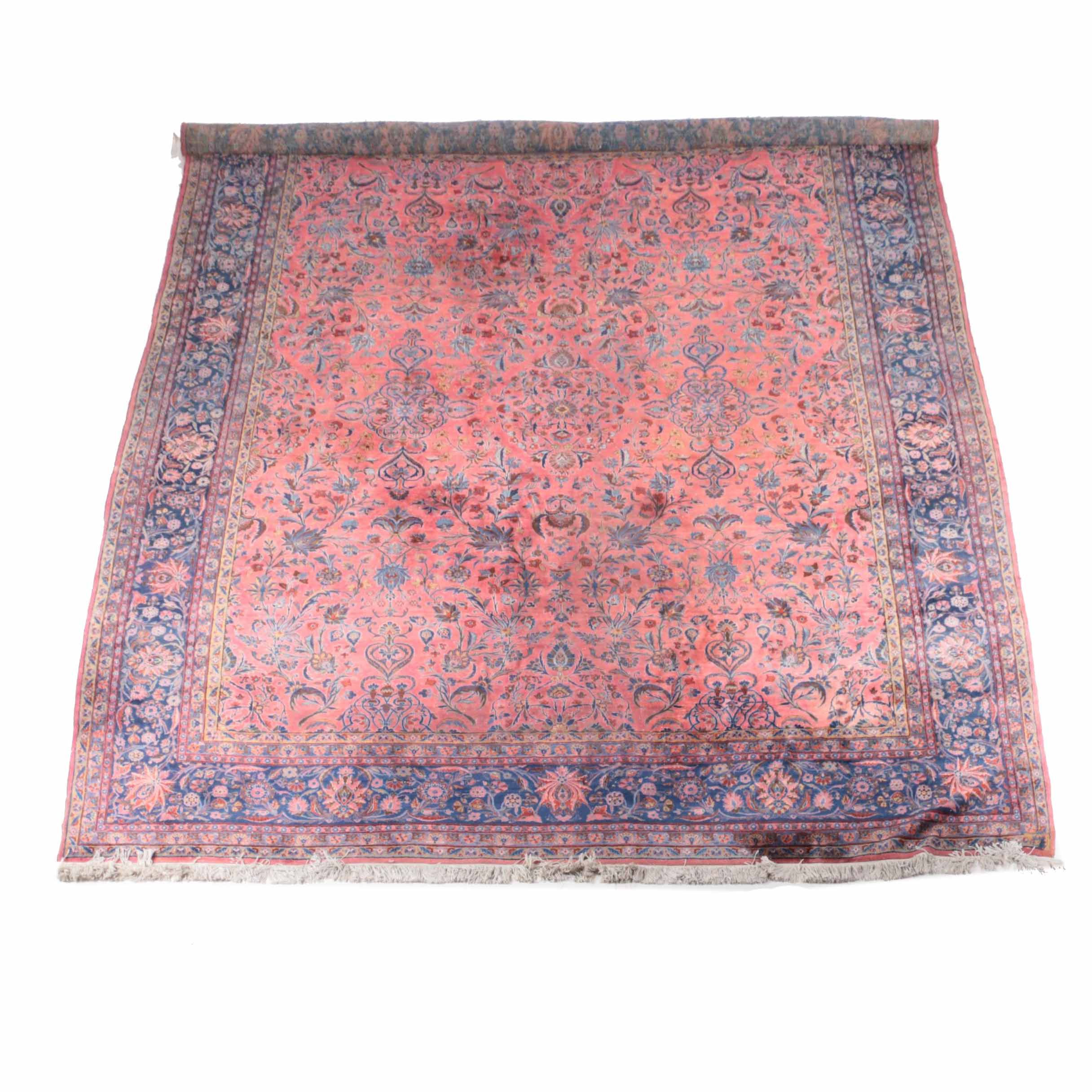 Palace Size Sarouk Silk Rug