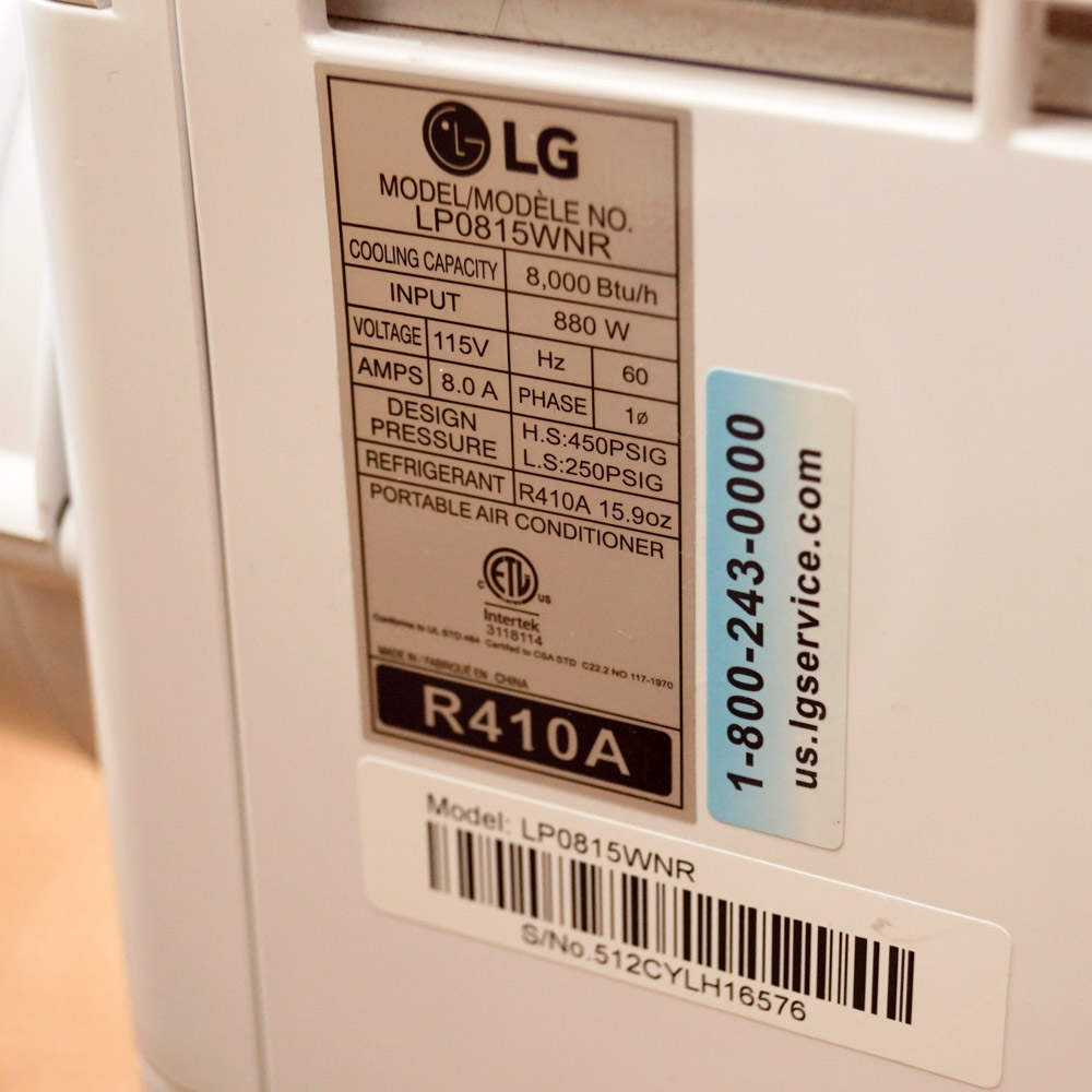 LG Portable Air Conditioner