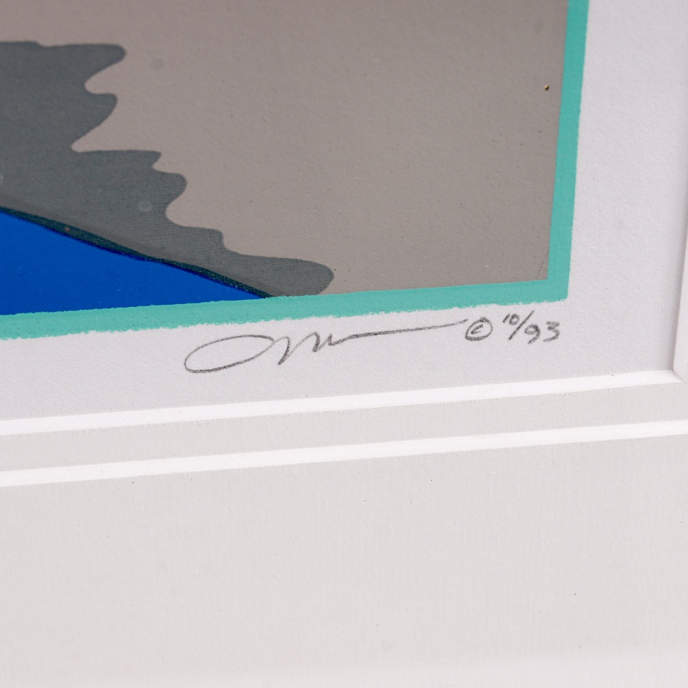 Doug West 1993 Artist's Proof Serigraph "Born Before Night"