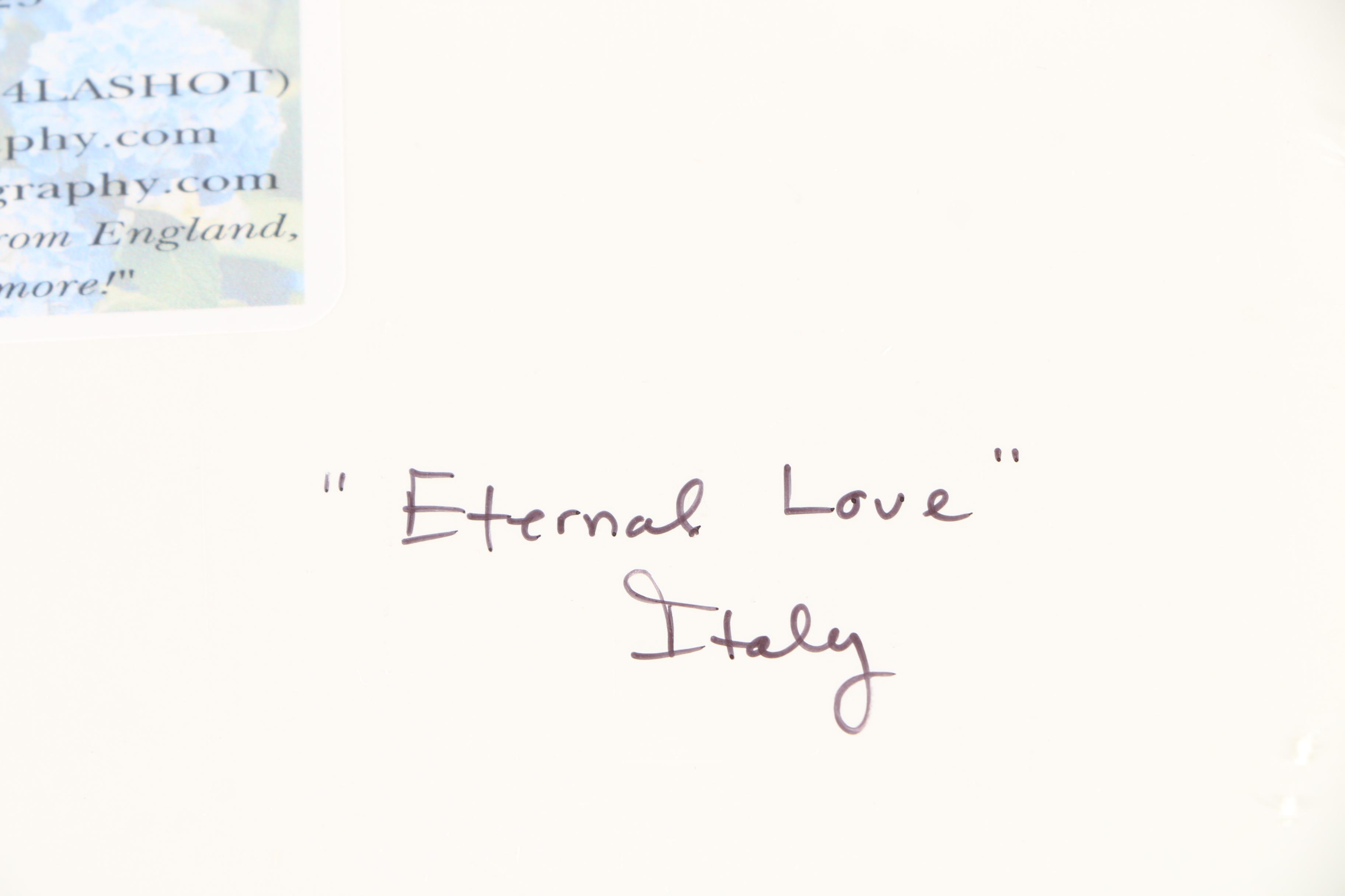 Signed Color Photograph "Eternal Love"