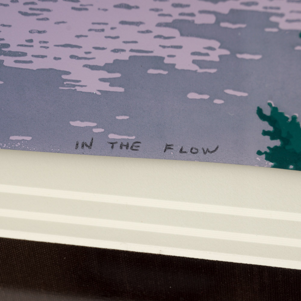 Doug West 1992 Limited Edition Serigraph "In the Flow"