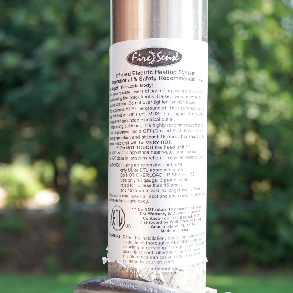Fire Sense Outdoor Infrared Space Heaters