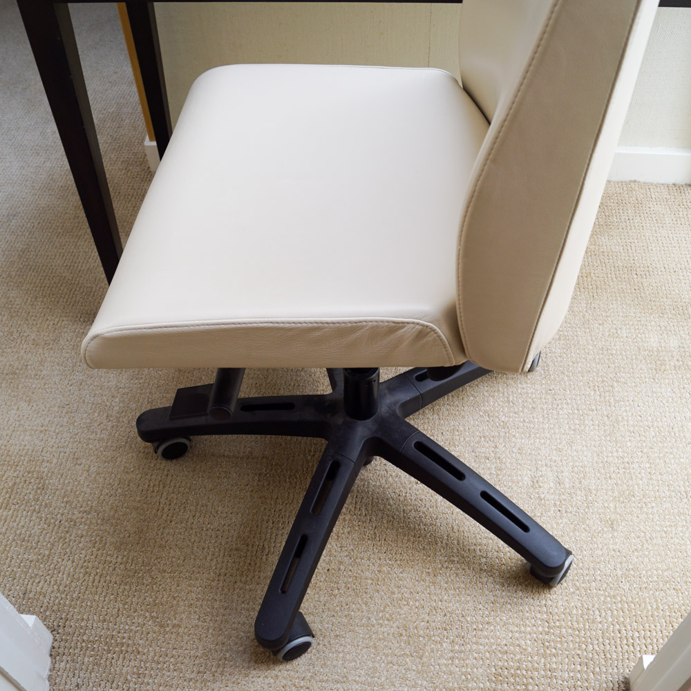Modernist Style Vanity Table by West Elm and Rolling Office Chair by Ikea