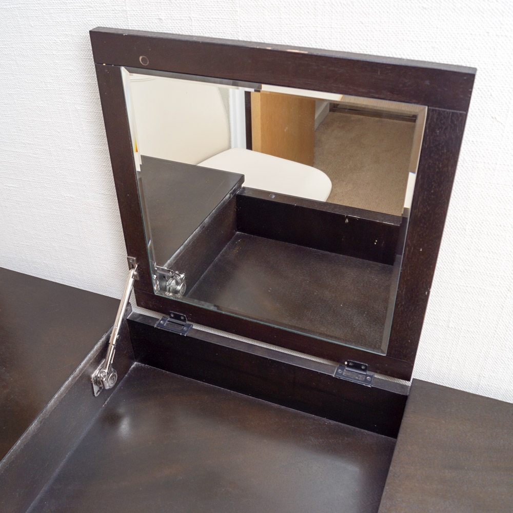 Modernist Style Vanity Table by West Elm and Rolling Office Chair by Ikea