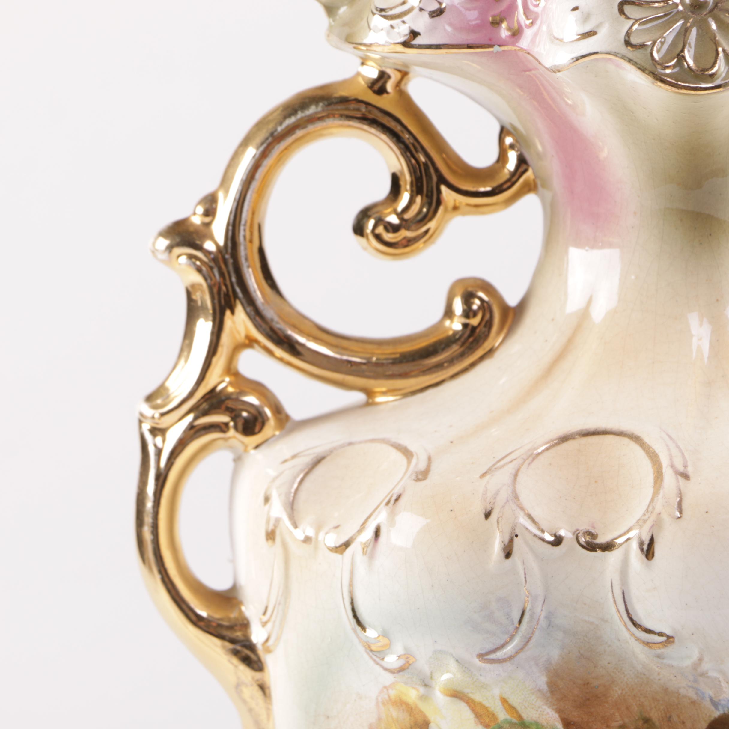 Hand Painted English Vases