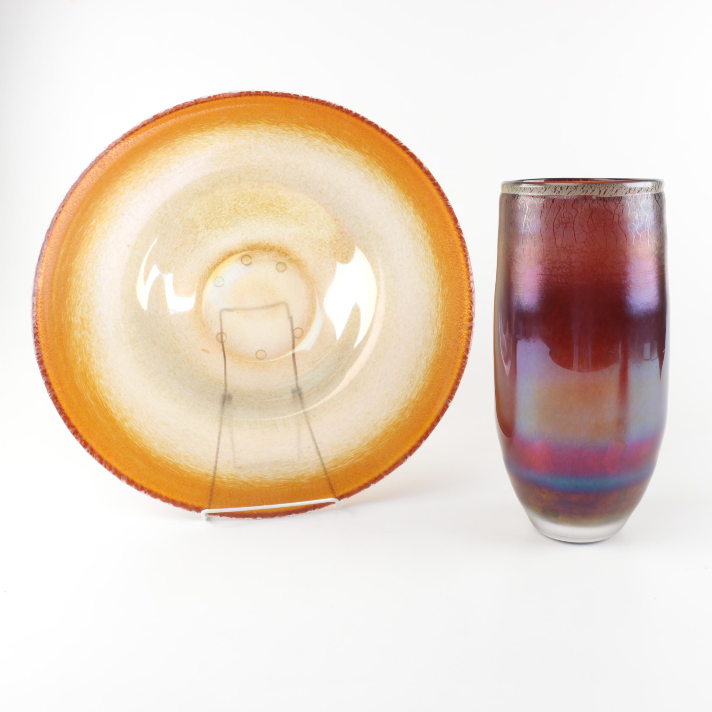 Glass Vase and Dish Decor