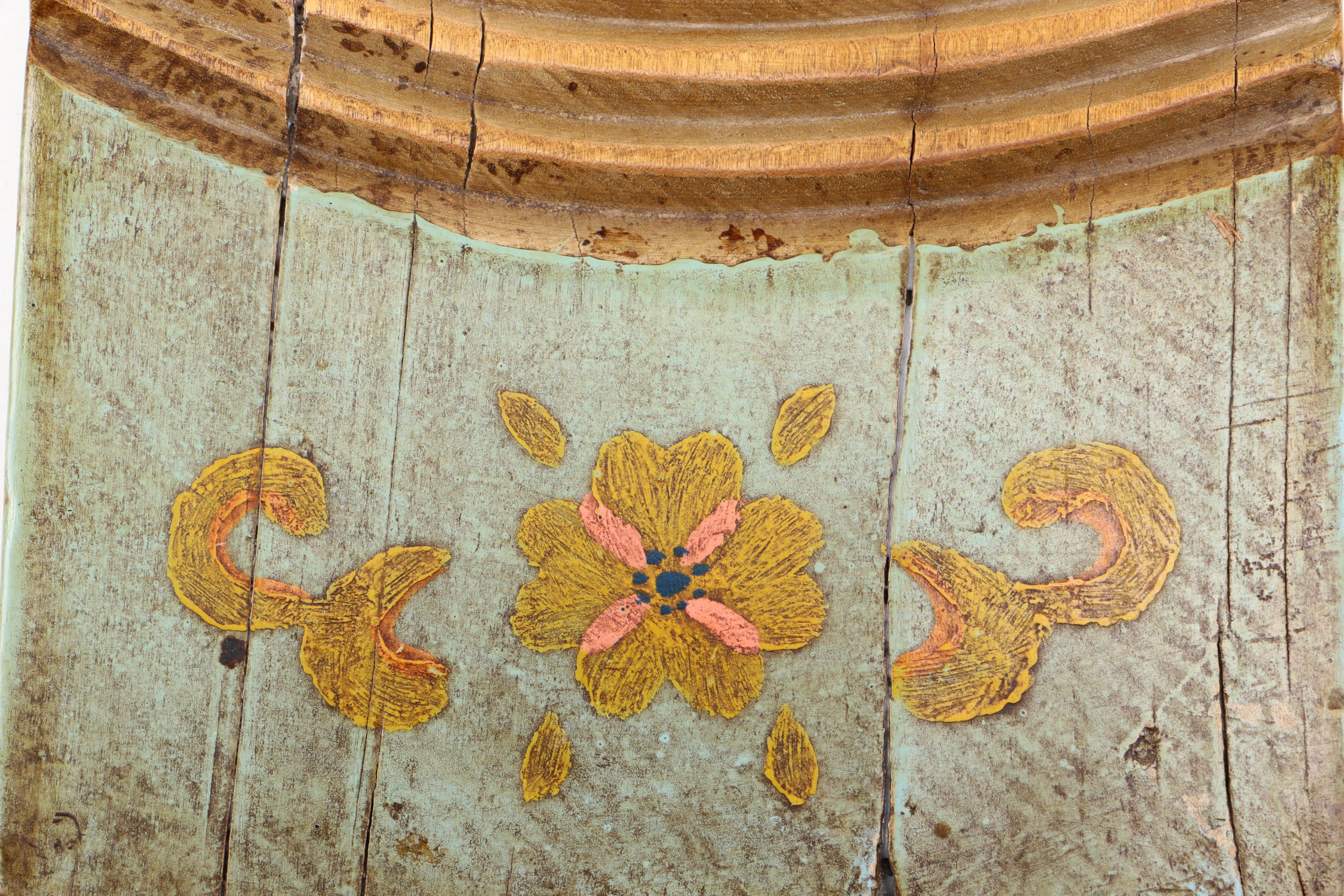 Wooden Folk Art Painted Washboard