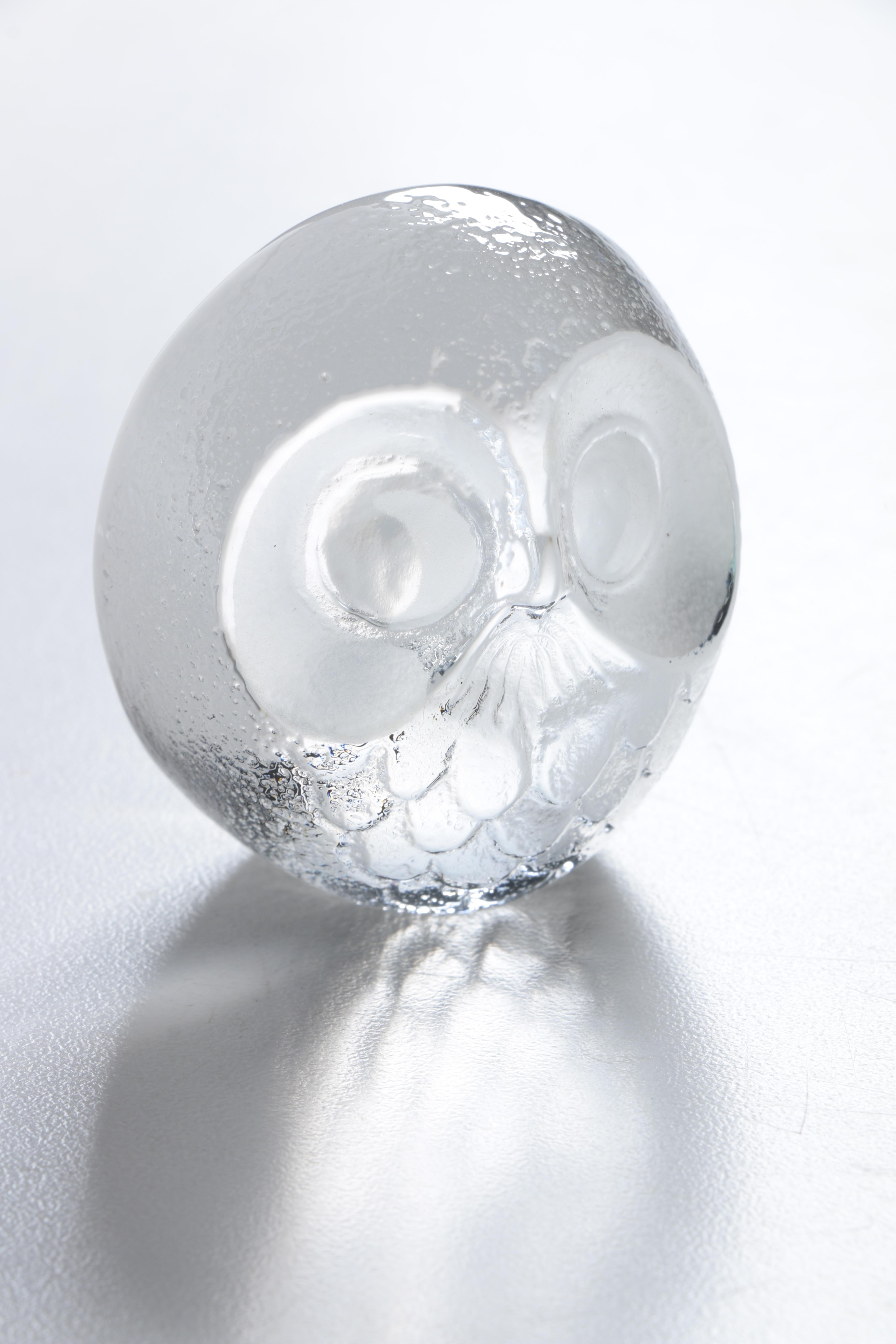 Glass and Crystal Owl Figurines Including Mats Jonasson