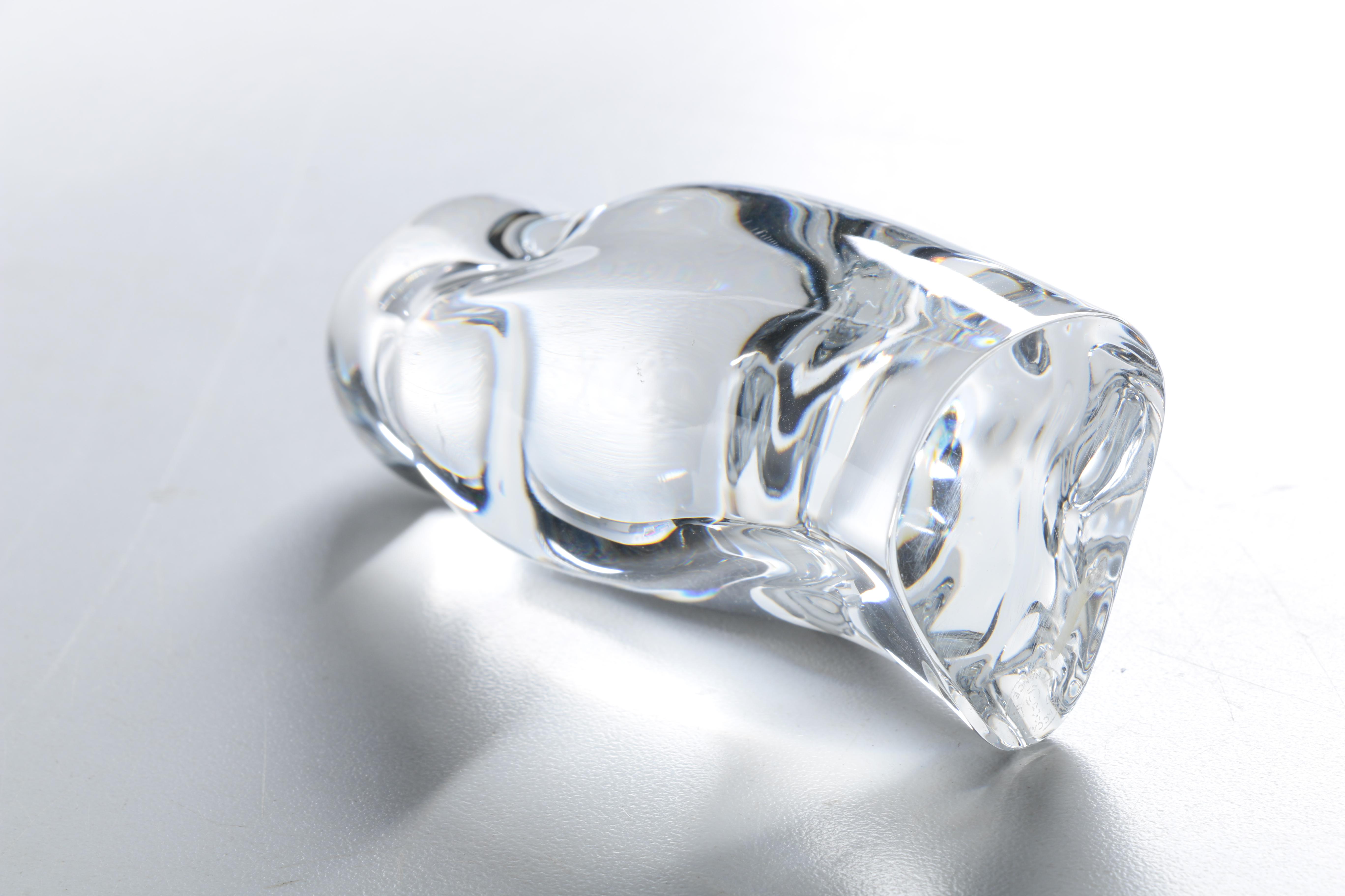 Glass and Crystal Owl Figurines Including Mats Jonasson