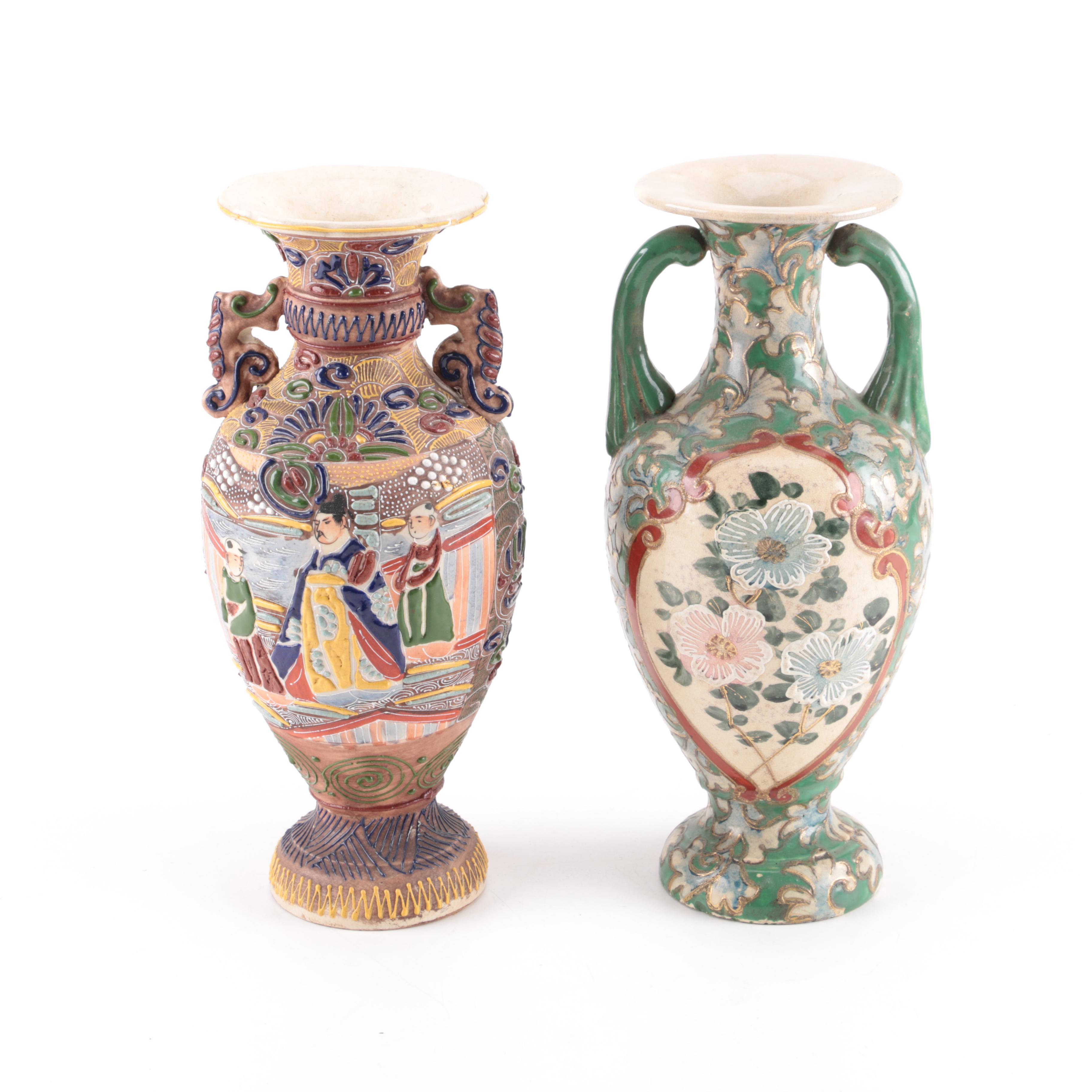 Selection of Japanese Moriage Vases