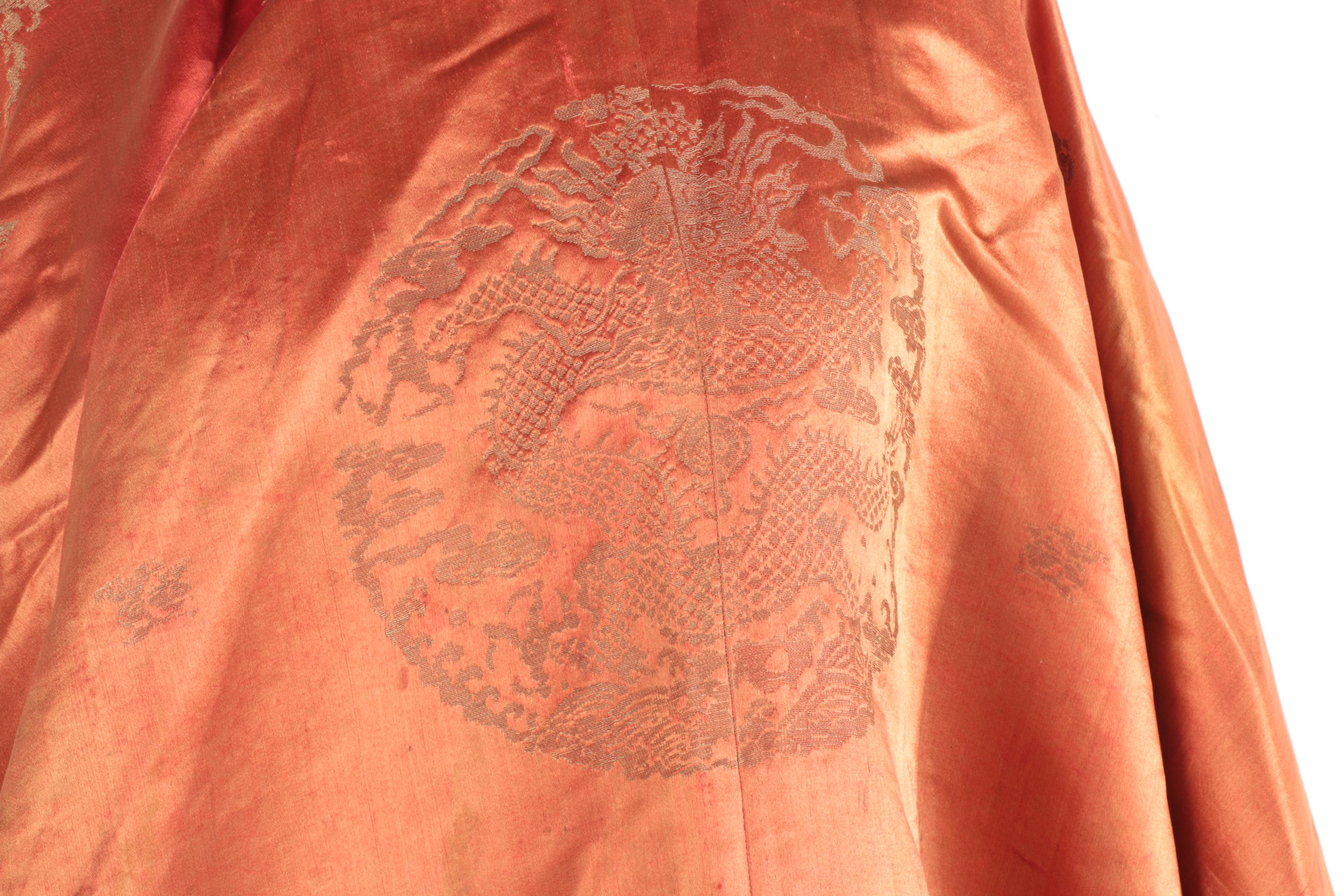Orange Chinese Changshan Robe