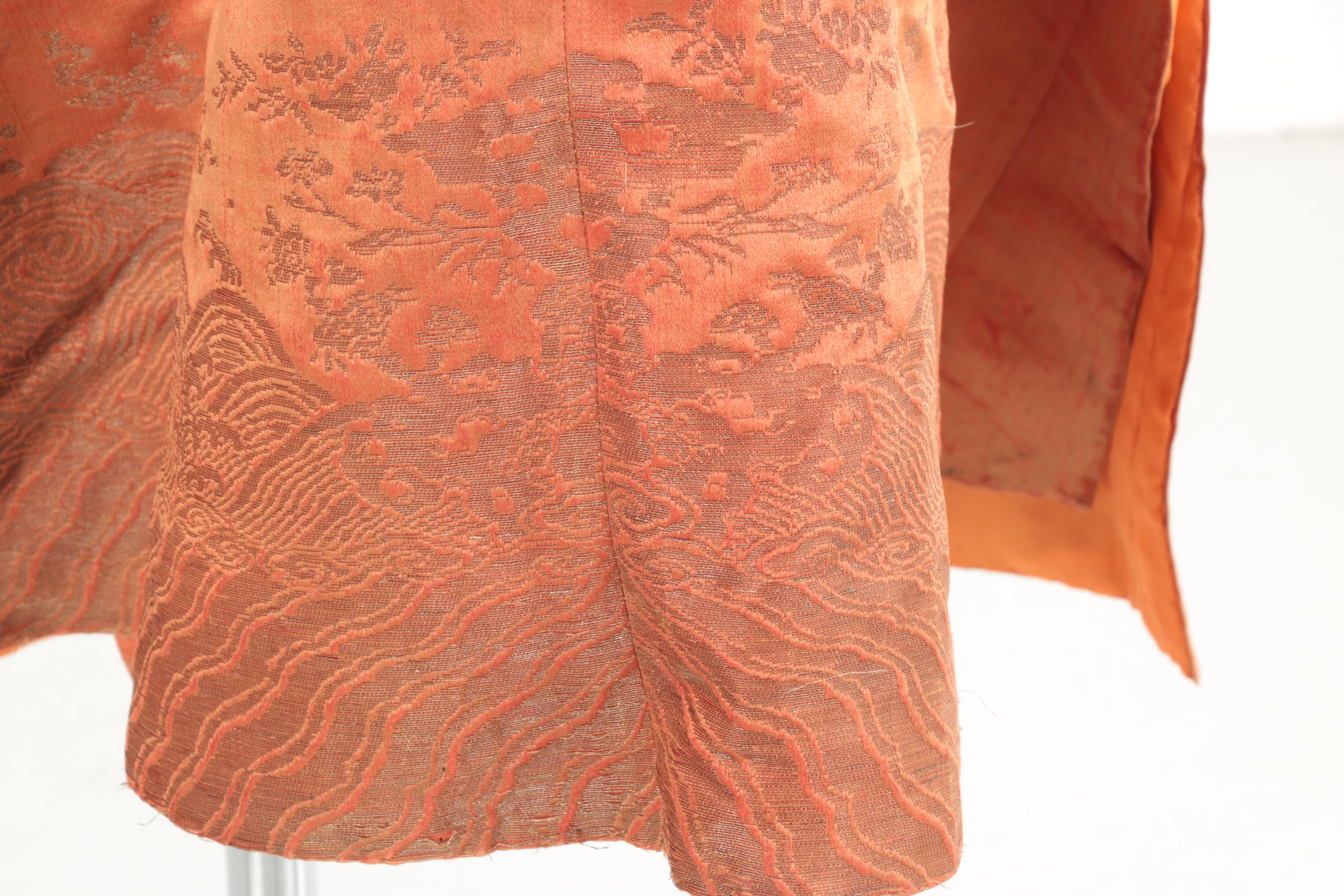 Orange Chinese Changshan Robe