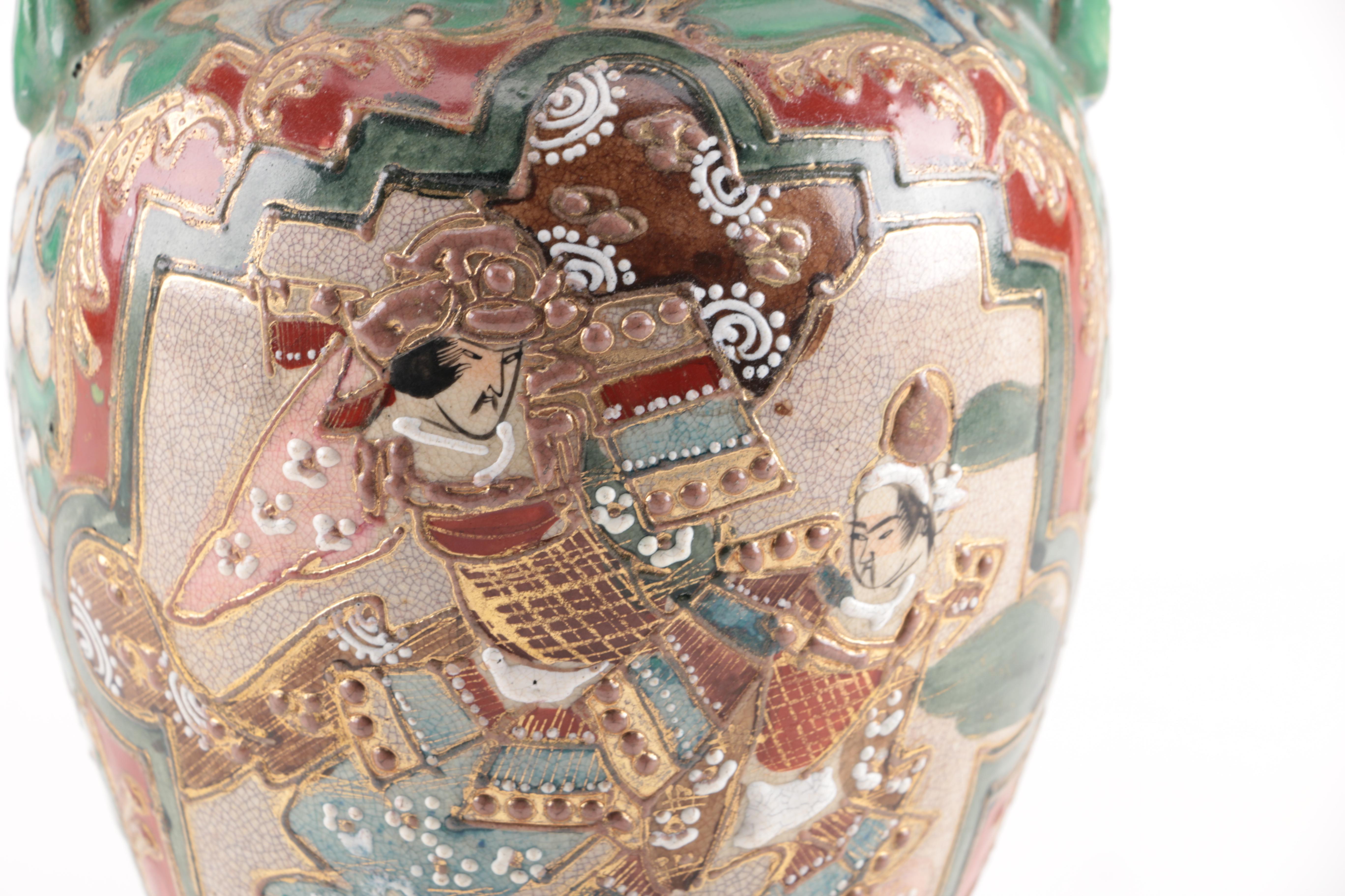 Selection of Japanese Moriage Vases